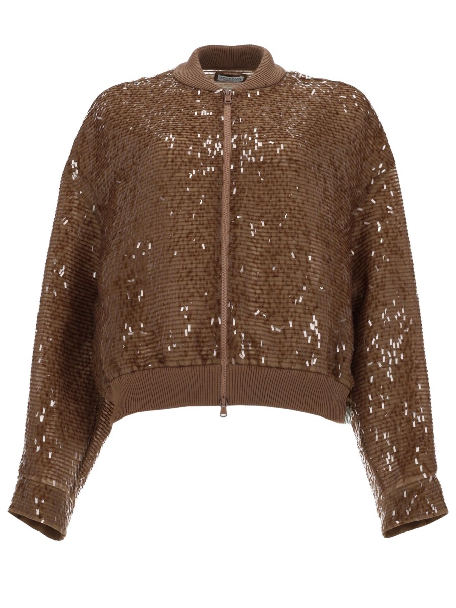 BOMBER DAZZLING CASCADE EMBROIDERY 