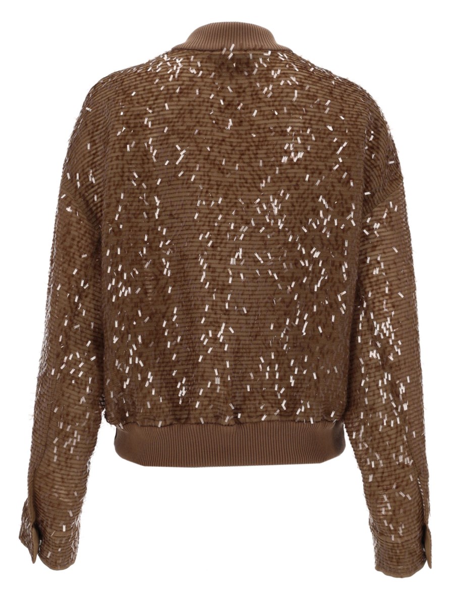 BOMBER DAZZLING CASCADE EMBROIDERY 