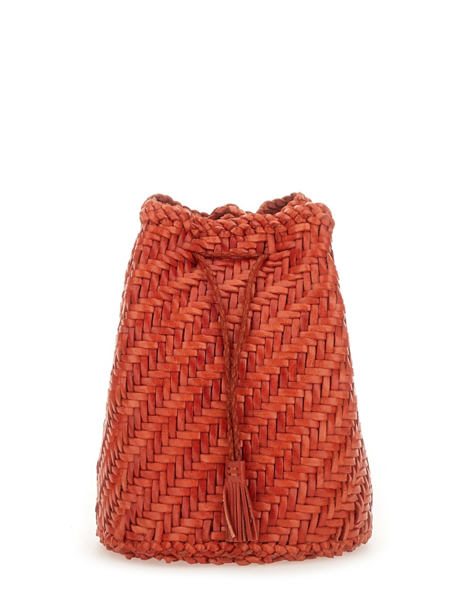 BORSA POMPOM DOUBLE JUMP TAN