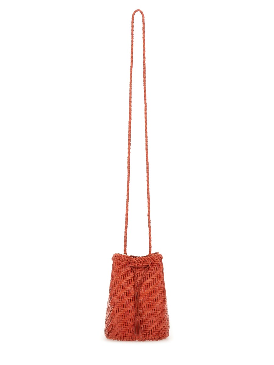 BORSA POMPOM DOUBLE JUMP TAN
