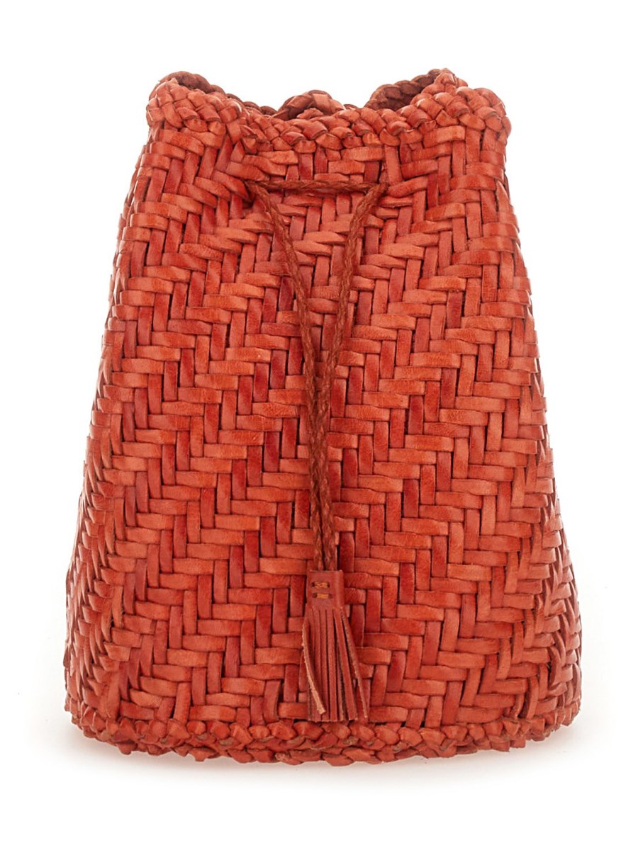 BORSA POMPOM DOUBLE JUMP TAN