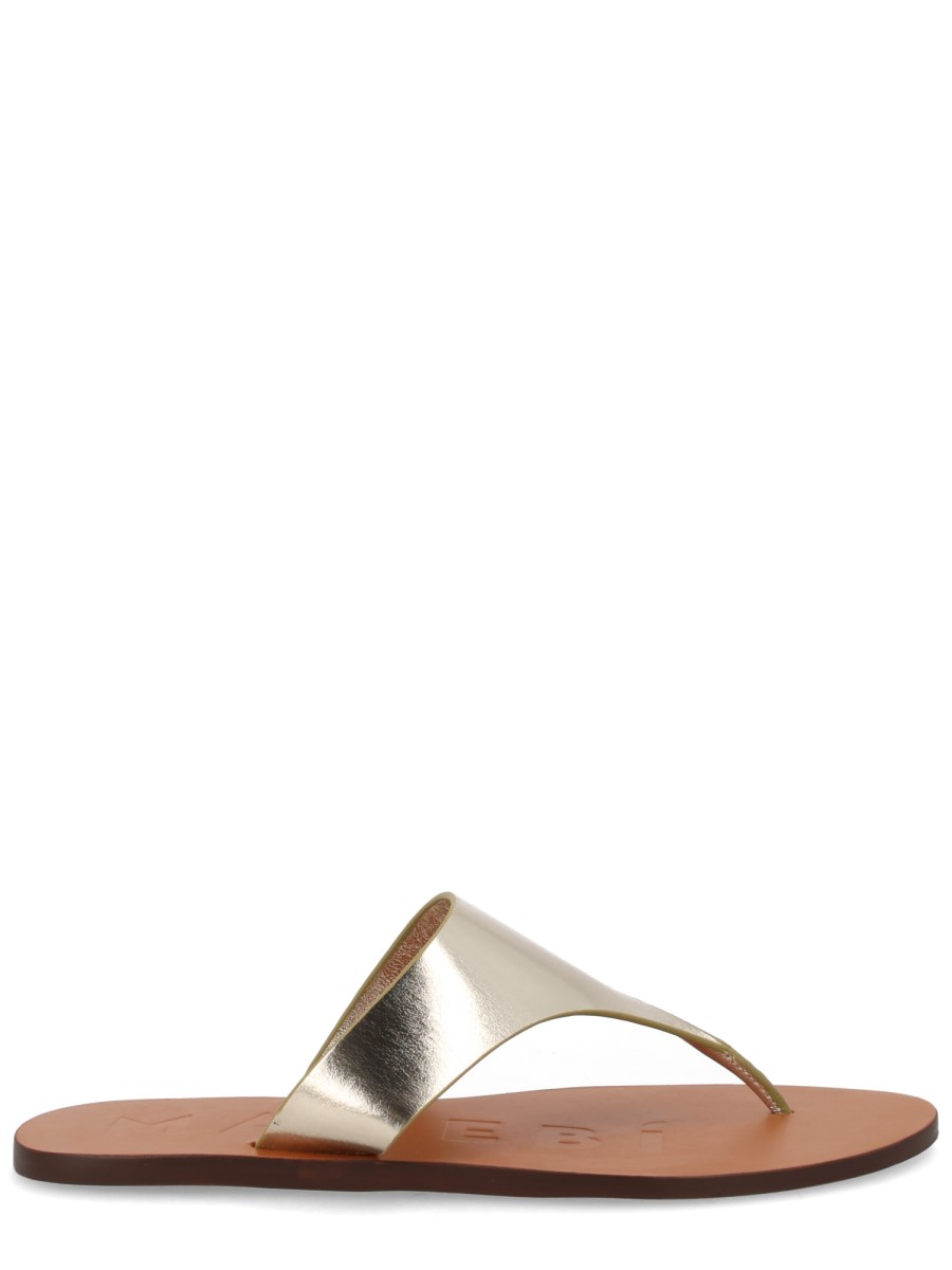 SANDALO INFRADITO IN PELLE