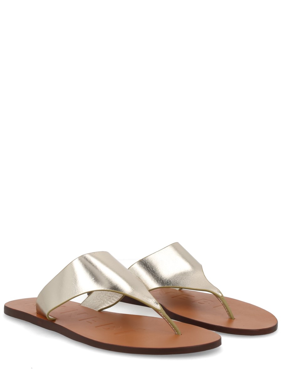 SANDALO INFRADITO IN PELLE