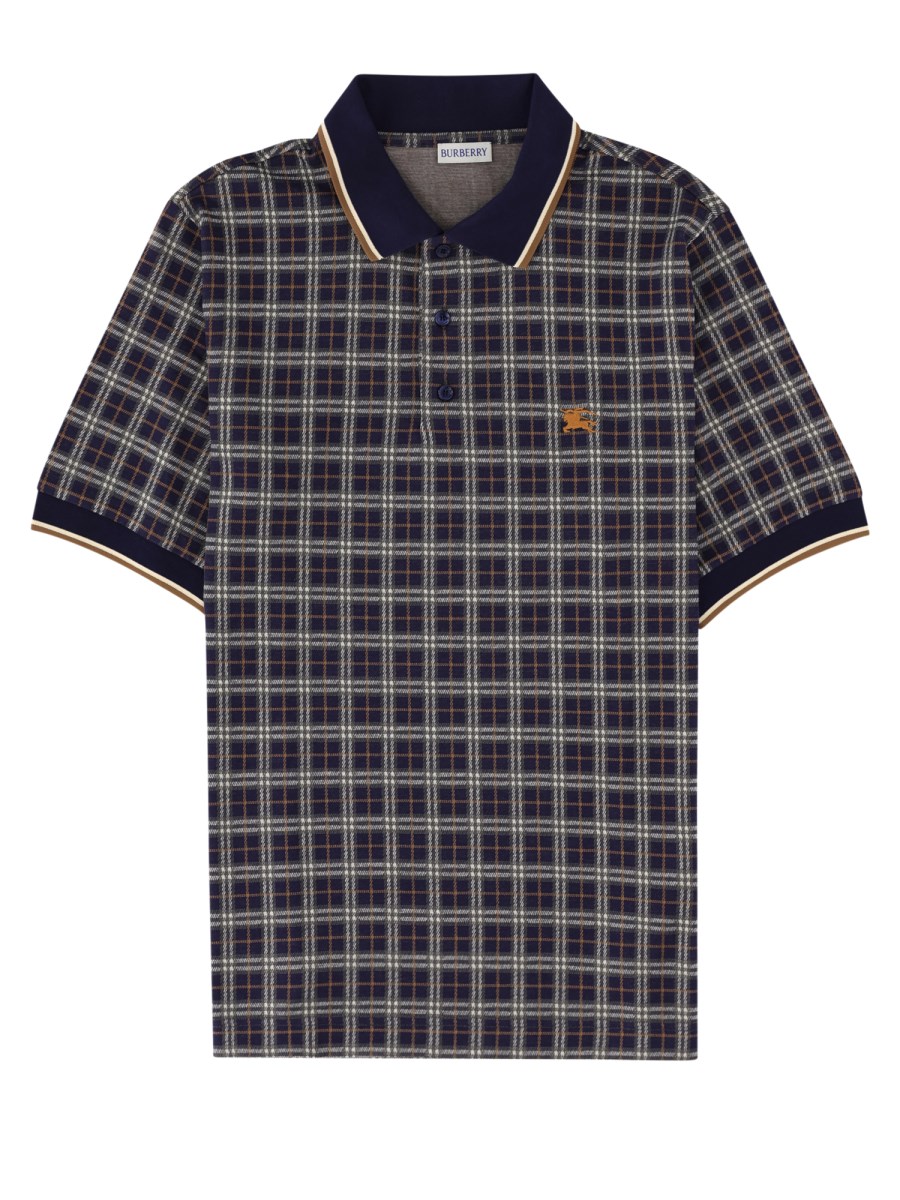 Polo in misto cotone Check