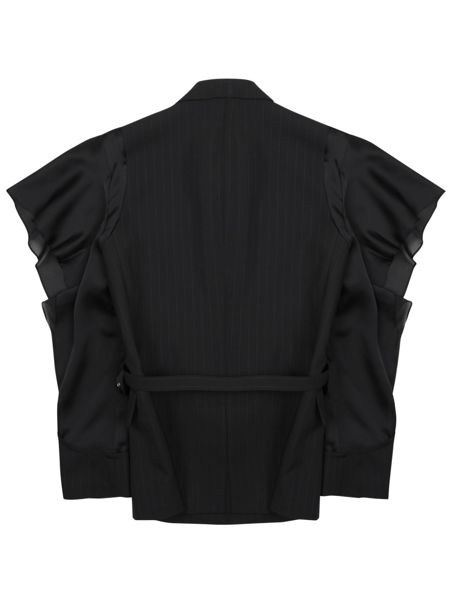 BLAZER CON MANICA DRAPPEGGIATA