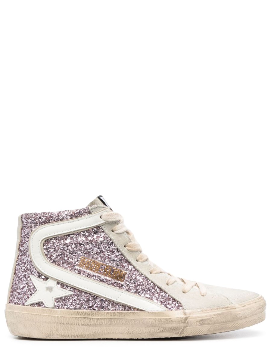 SNEAKER CON GLITTER E ZIP