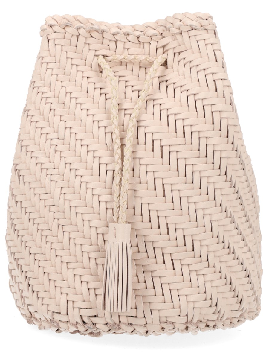 BORSA POMPOM DOUBLE JUMP TAN