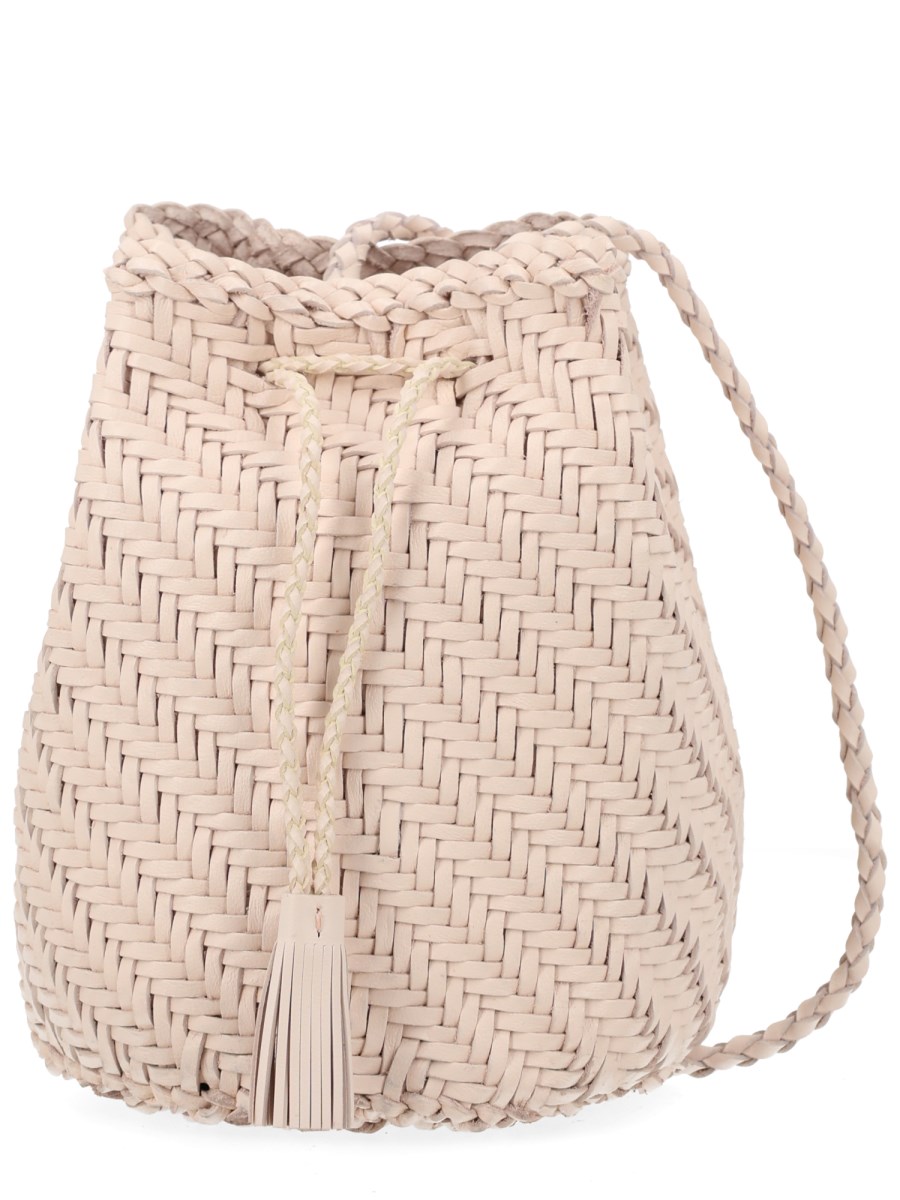 BORSA POMPOM DOUBLE JUMP TAN