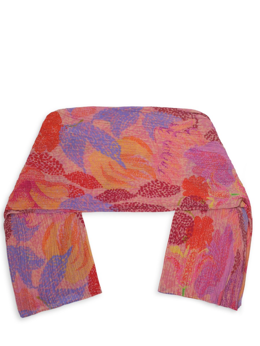 PONCHO CON STAMPA FLOREALE