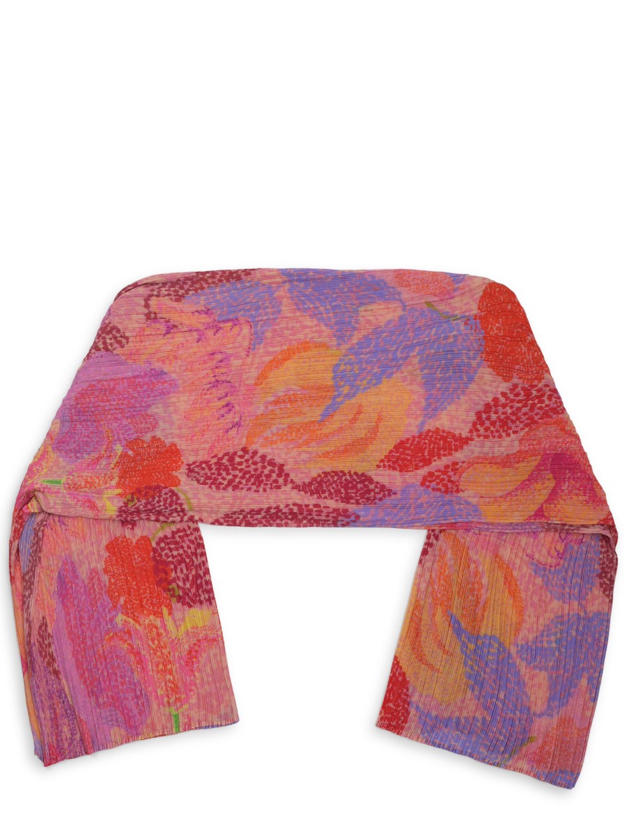 PONCHO CON STAMPA FLOREALE