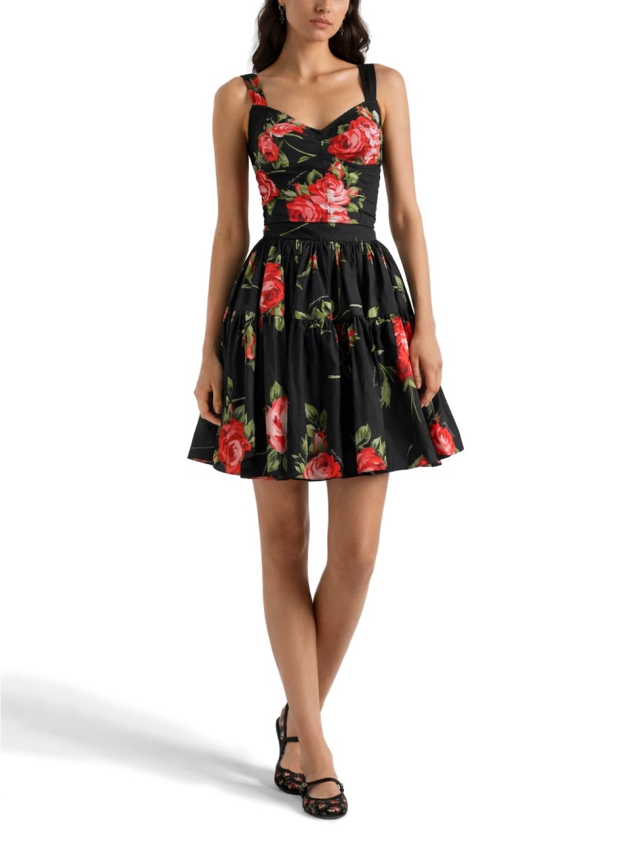 MINIGONNA CON STAMPA BOUQUET