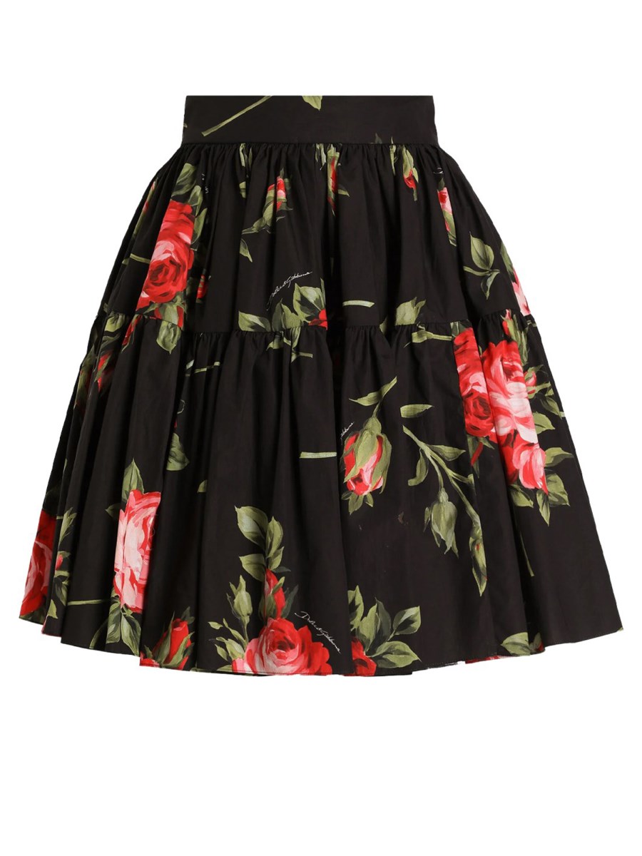 MINIGONNA CON STAMPA BOUQUET