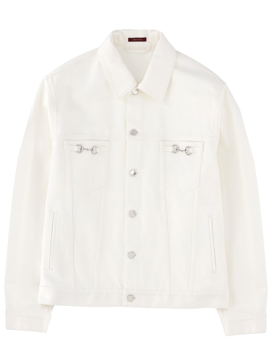 GIACCA IN DENIM CON MORSETTI