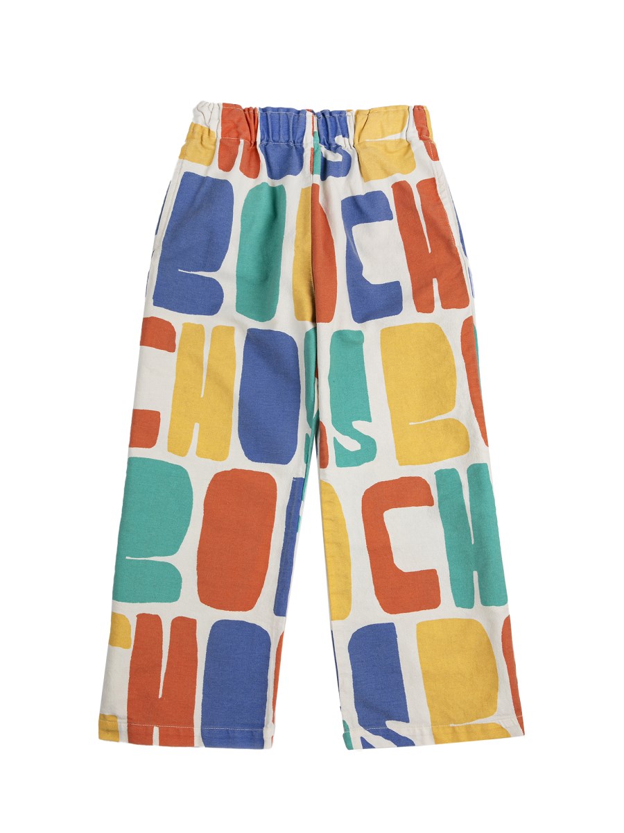 PANTALONI CON LOGO MULTICOLOR