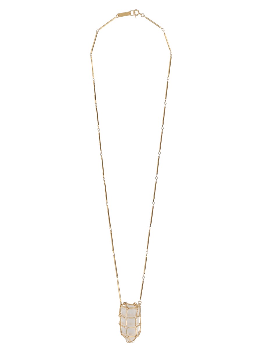 COLLANA CON PENDENTE ROCK CRYSTAL