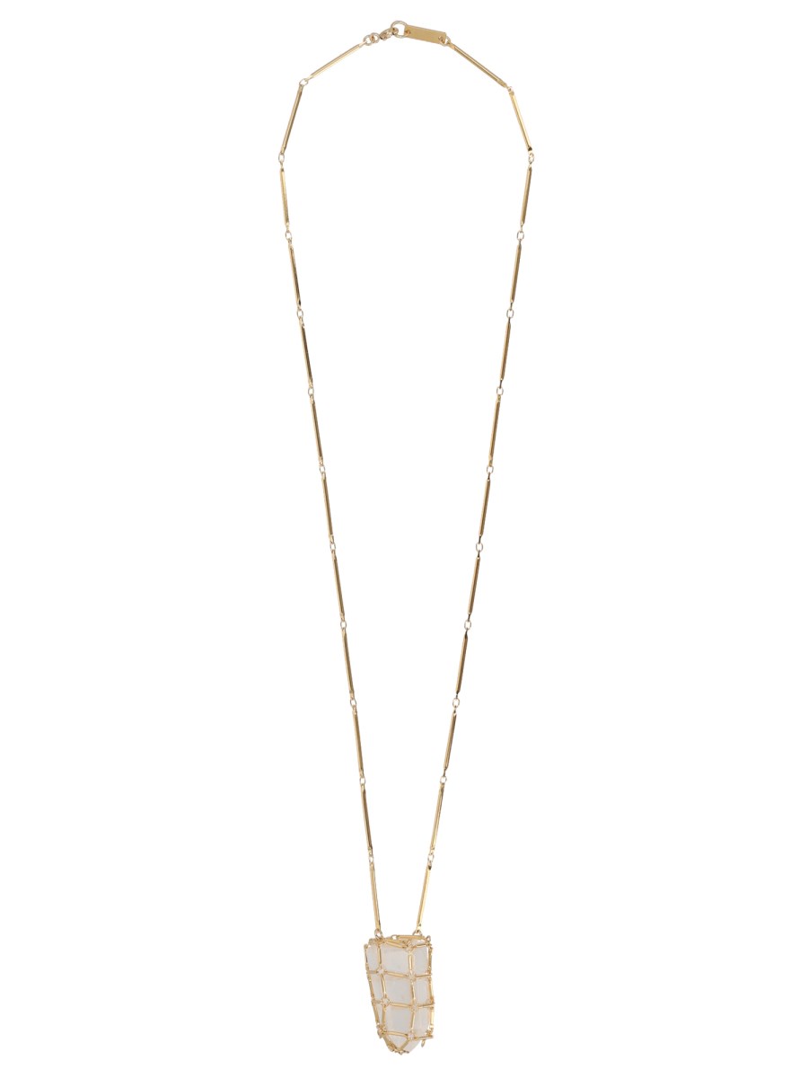 COLLANA CON PENDENTE ROCK CRYSTAL