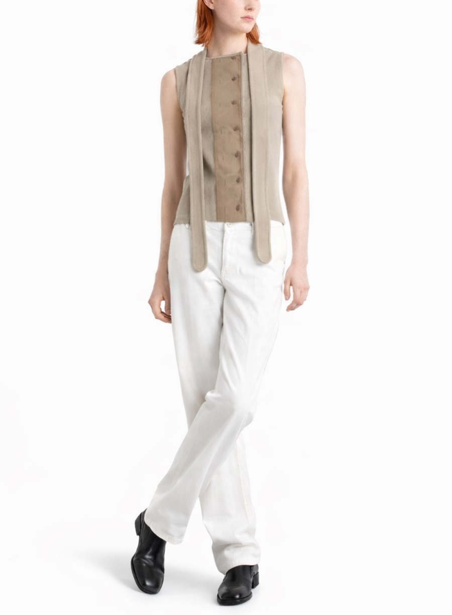 TOP ASIMMETRICO A COSTE CON SCIARPA