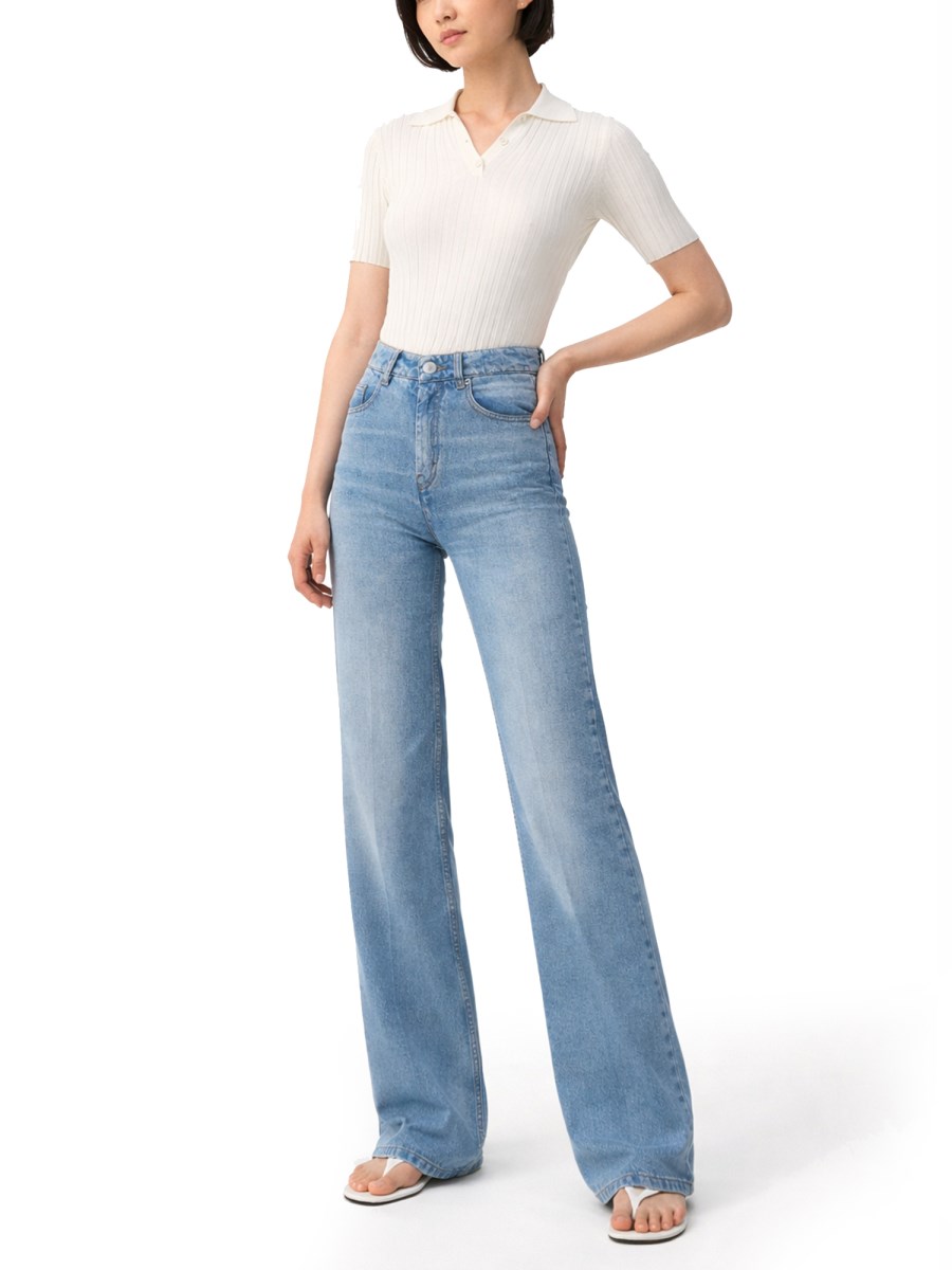 JEANS SVASATO IN COTONE