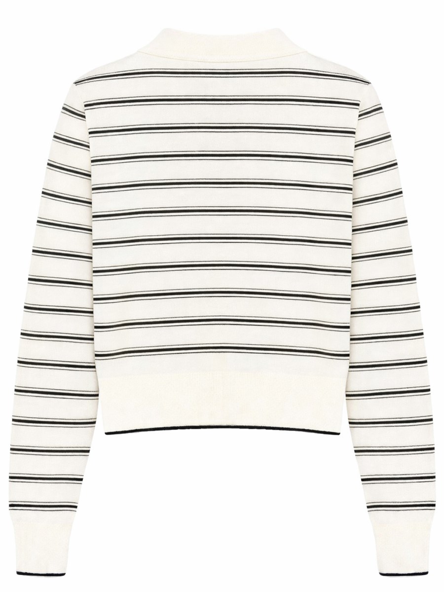 CARDIGAN CON COLLETTO A POLO