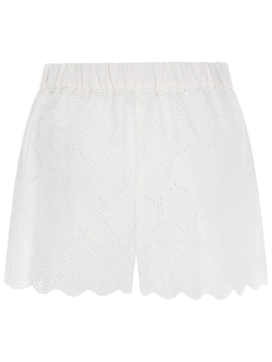 SHORTS CON MOTIVO TRAFORATO