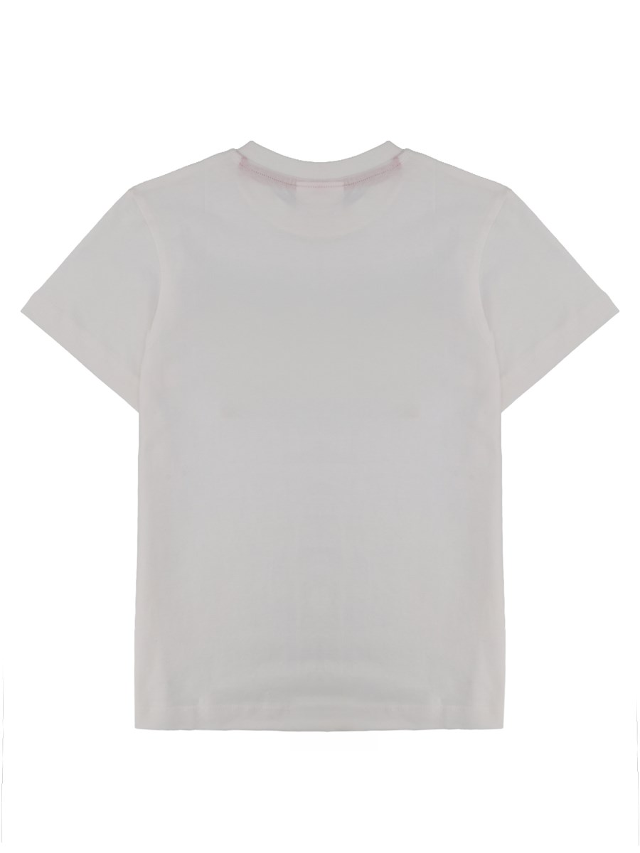 T-shirt con stampa logo sfumato