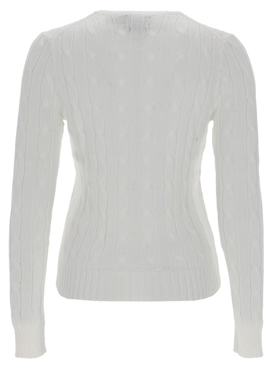 MAGLIA A TRECCE CON LOGO