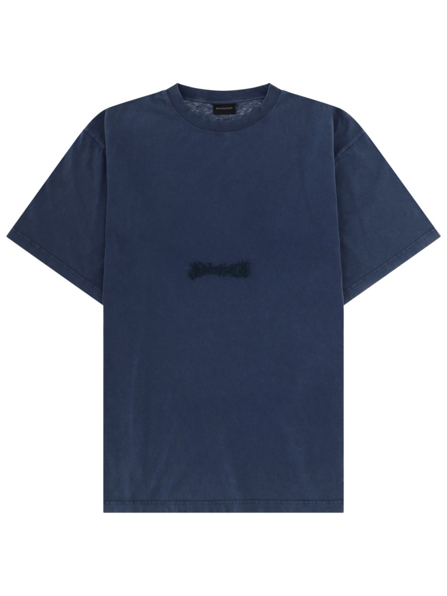 T-SHIRT CON LOGO RICAMATO