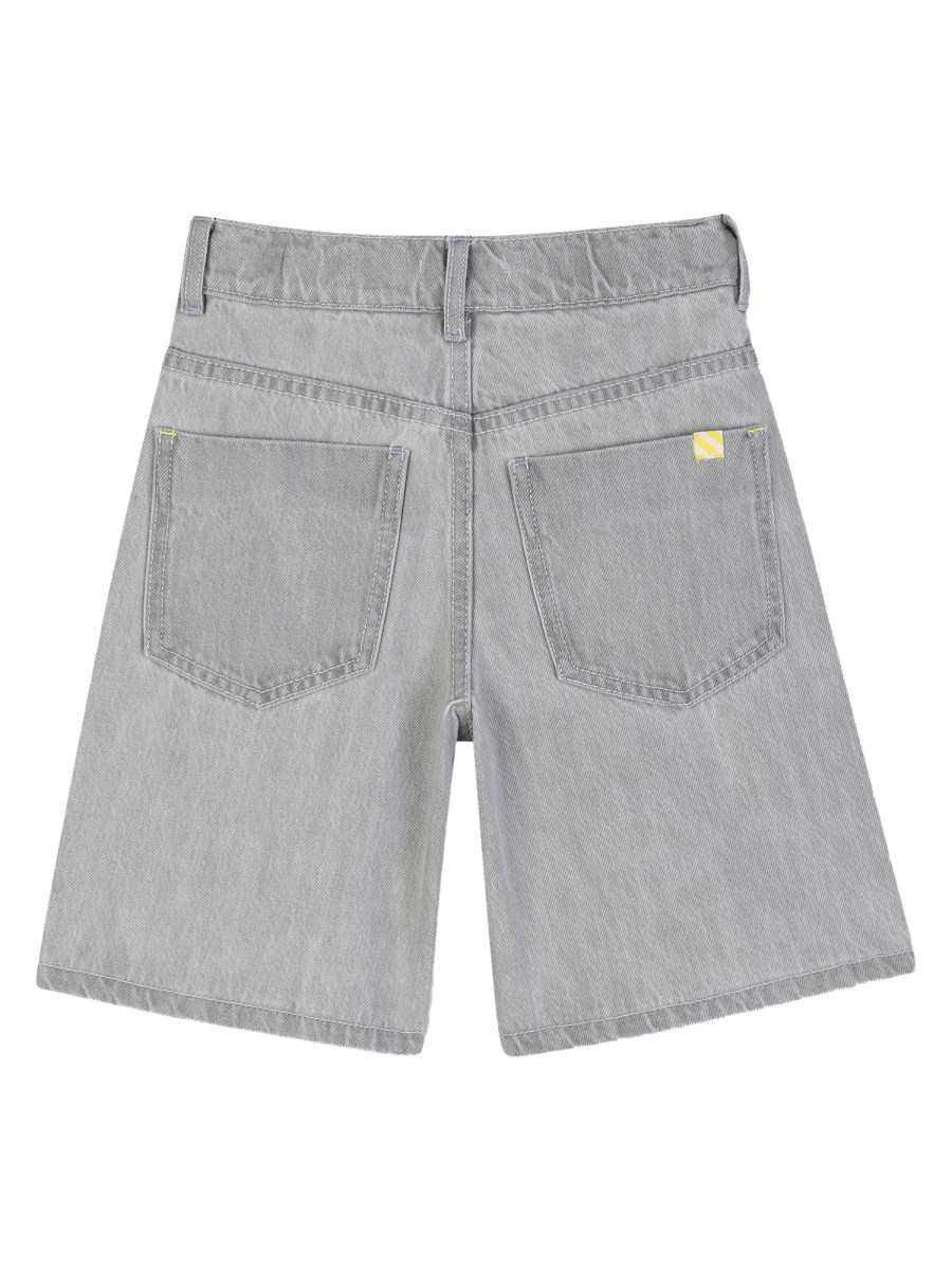 BERMUDA DENIM CON STAMPA STAY COOL