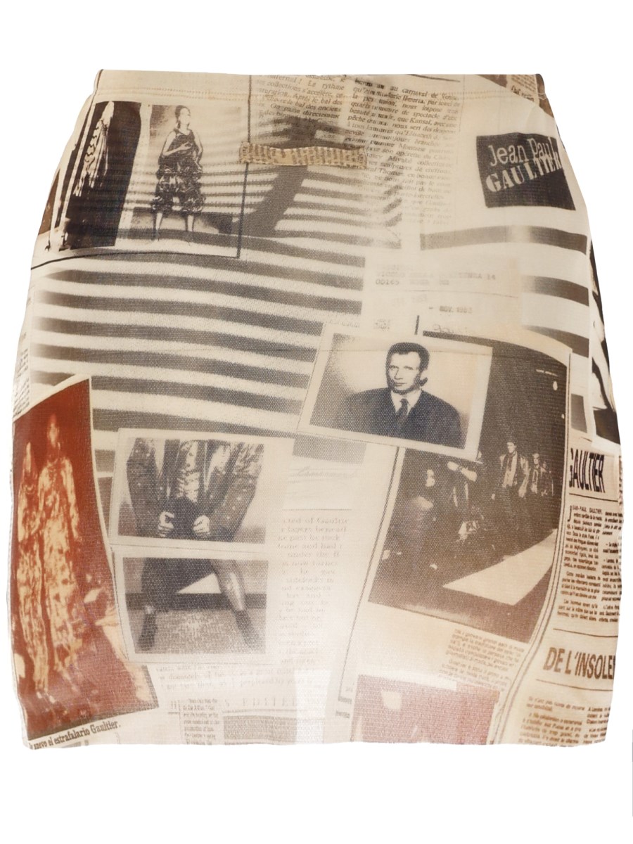 GONNA MINI CON STAMPA JOURNAL