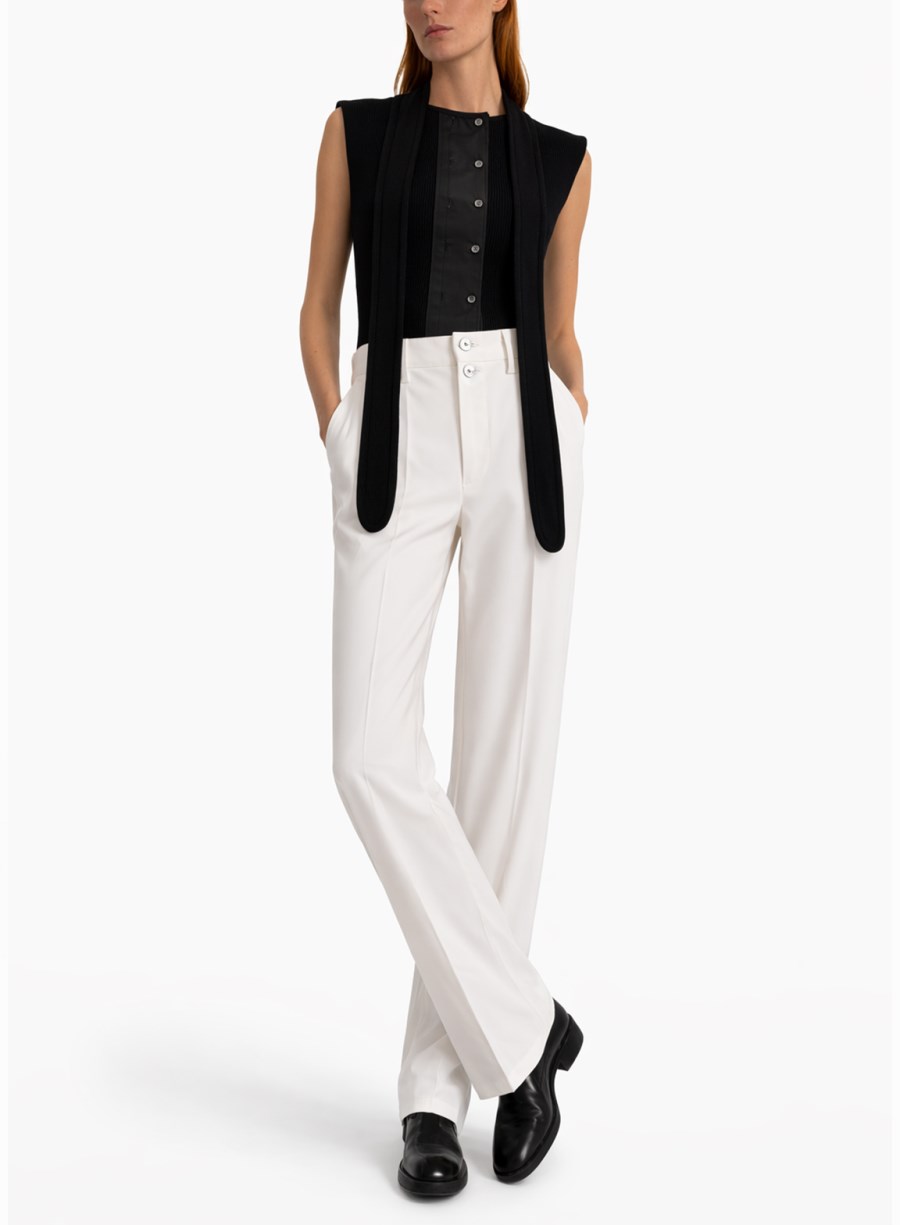 TOP ASIMMETRICO A COSTE CON SCIARPA