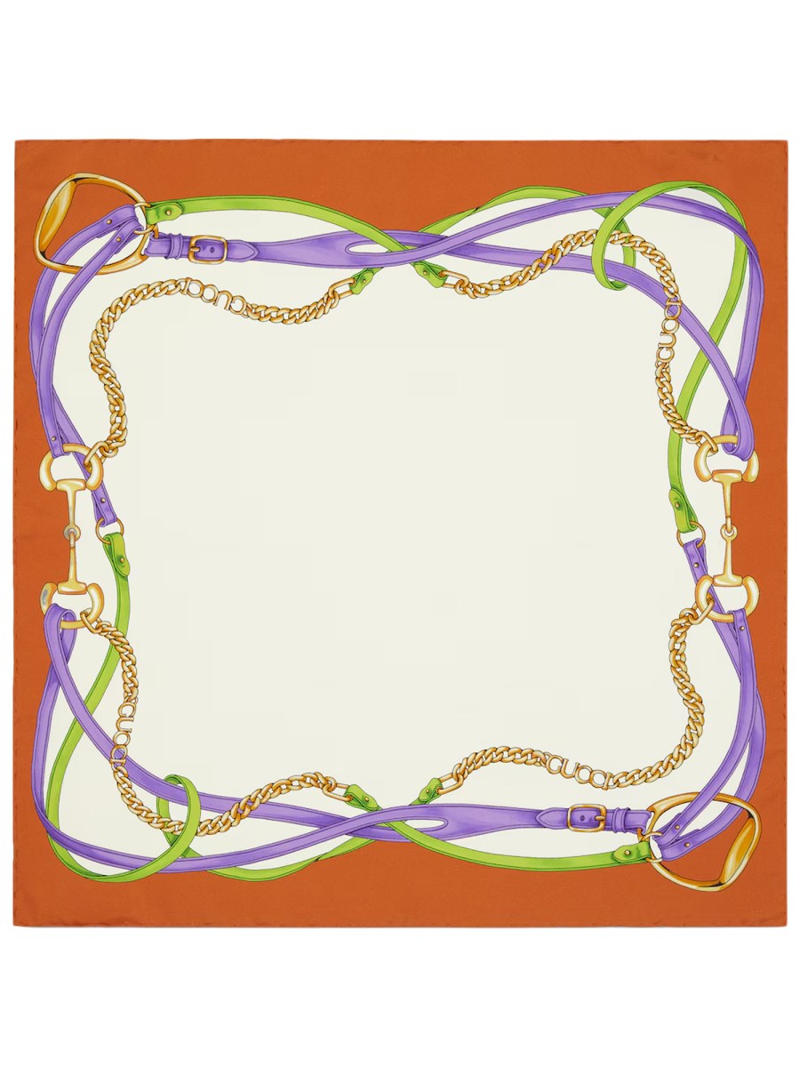 CARRÉ IN SETA STAMPATA