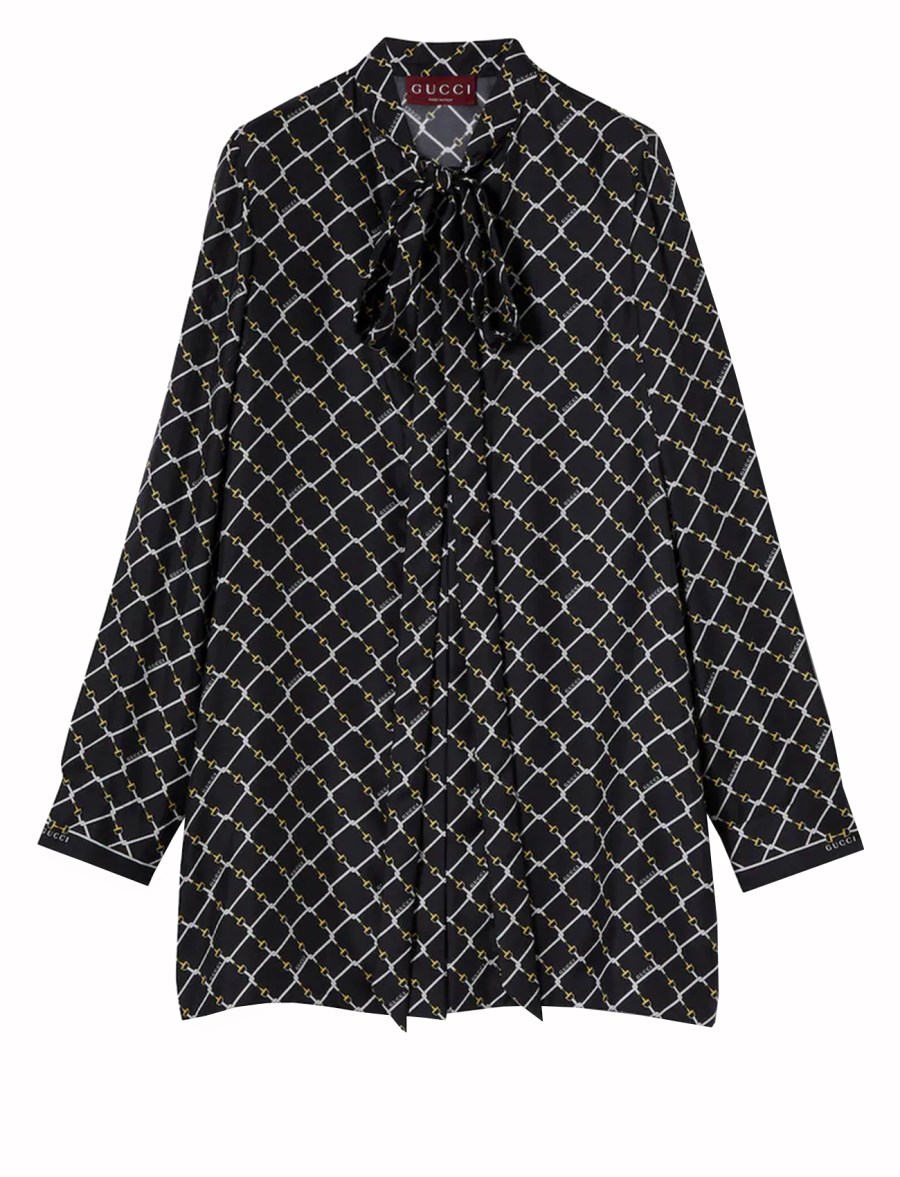 ABITO IN TWILL DI SETA STAMPATO