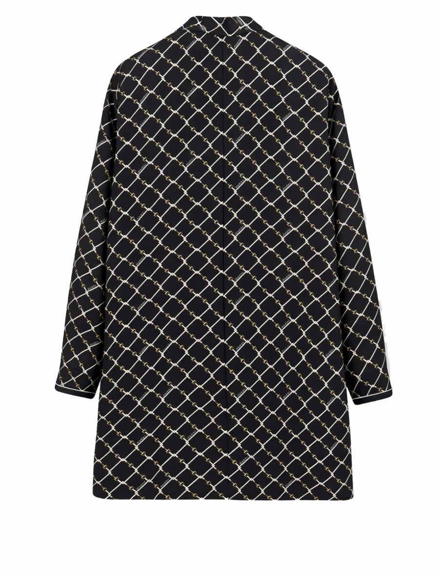 ABITO IN TWILL DI SETA STAMPATO