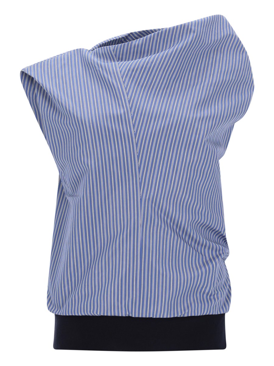 MAGLIA SMANICATA ASIMMETRICA