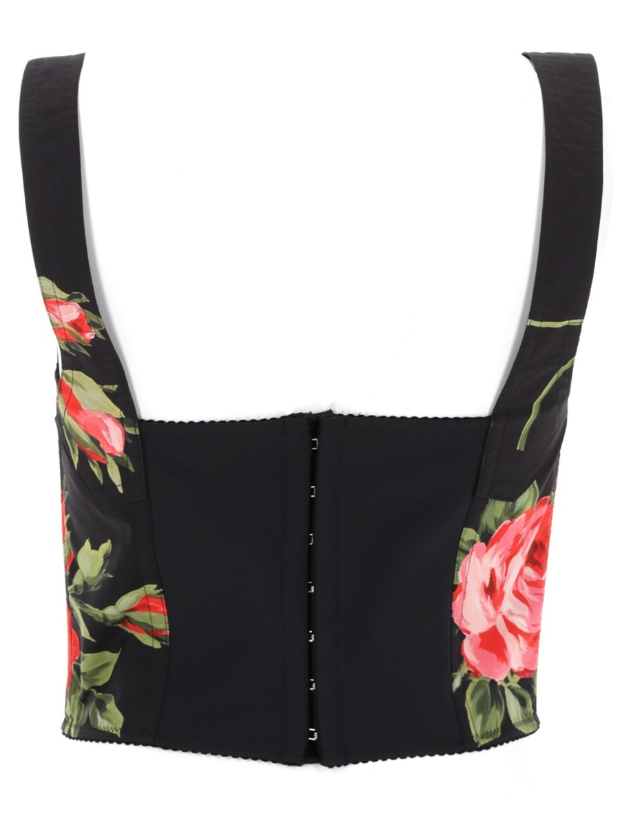 TOP BUSTIER CON STAMPA FLOREALE