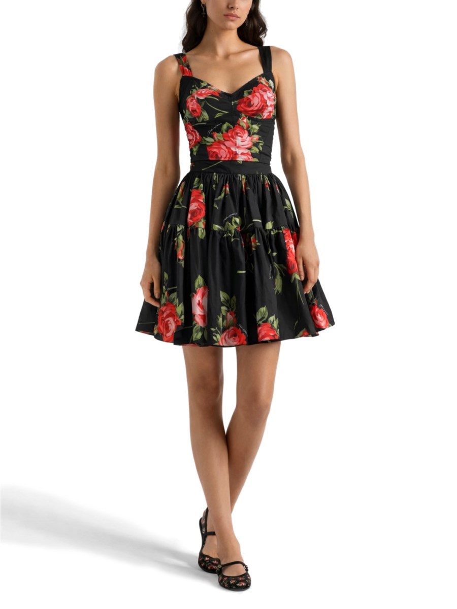 TOP BUSTIER CON STAMPA FLOREALE