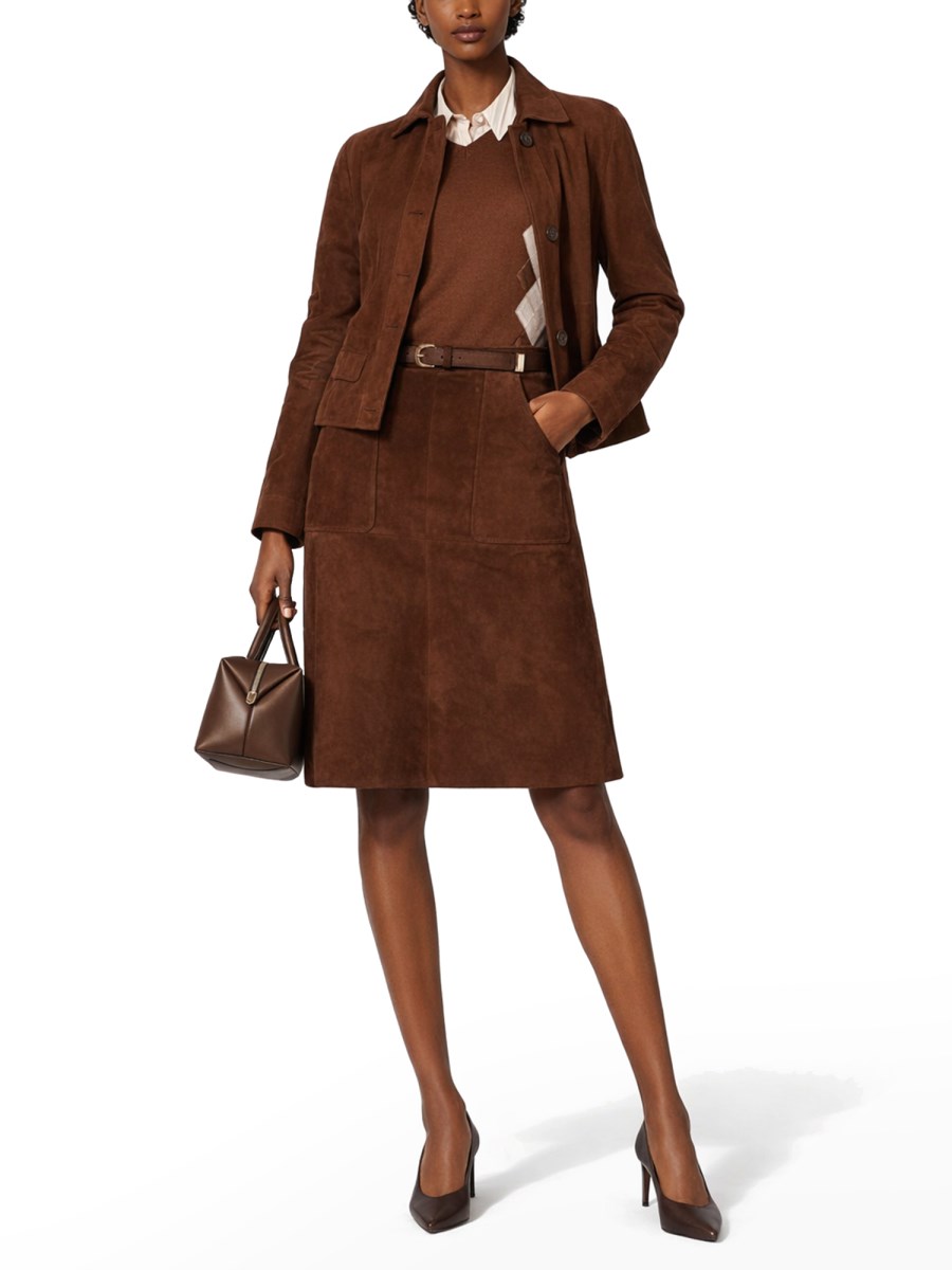 GIACCA BOXY IN SUEDE