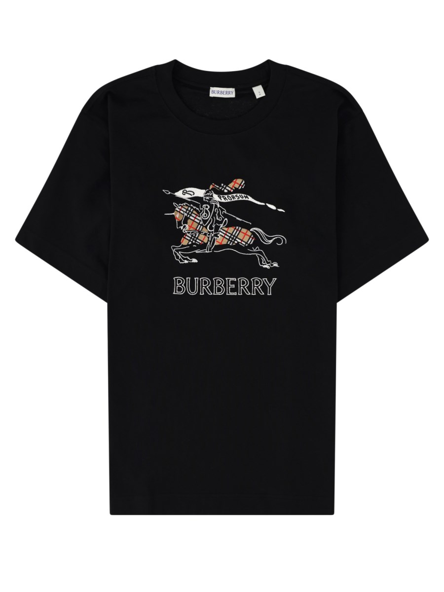 T-shirt in cotone con Knight Check