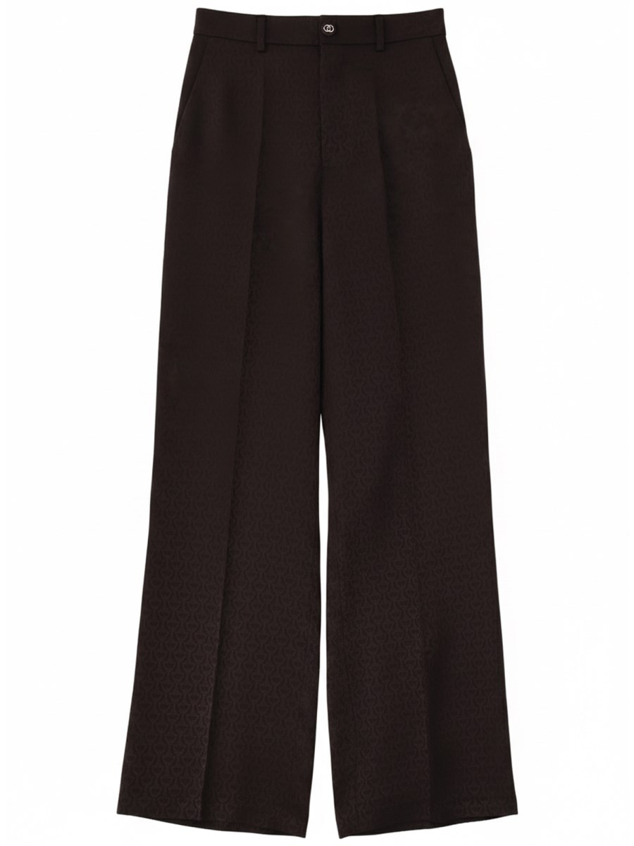 PANTALONE IN SETA JACQUARD