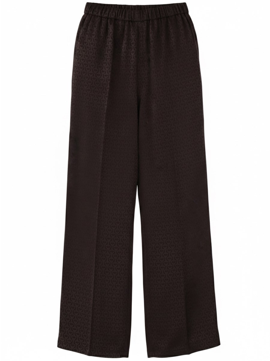 PANTALONE IN SETA JACQUARD