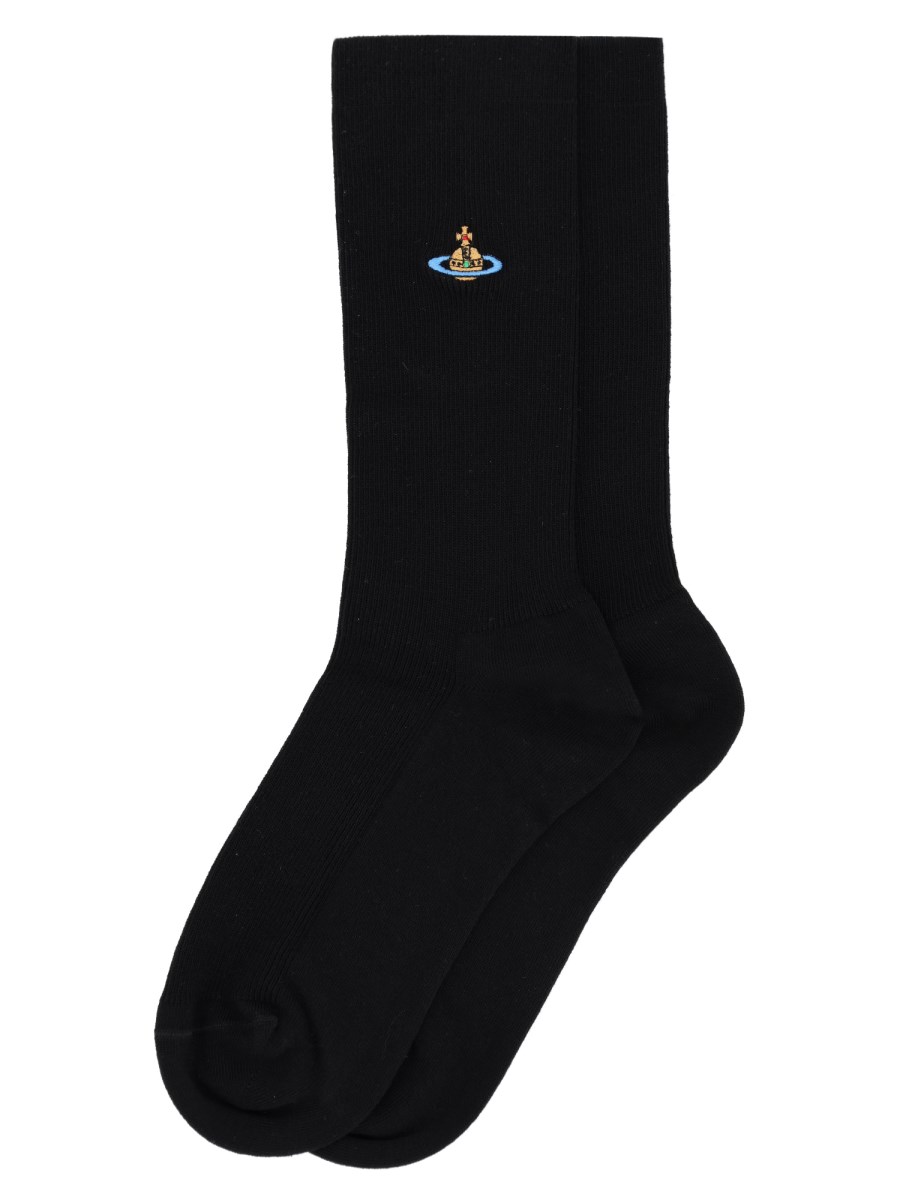 CALZINI RIBBED CREW CON ORB