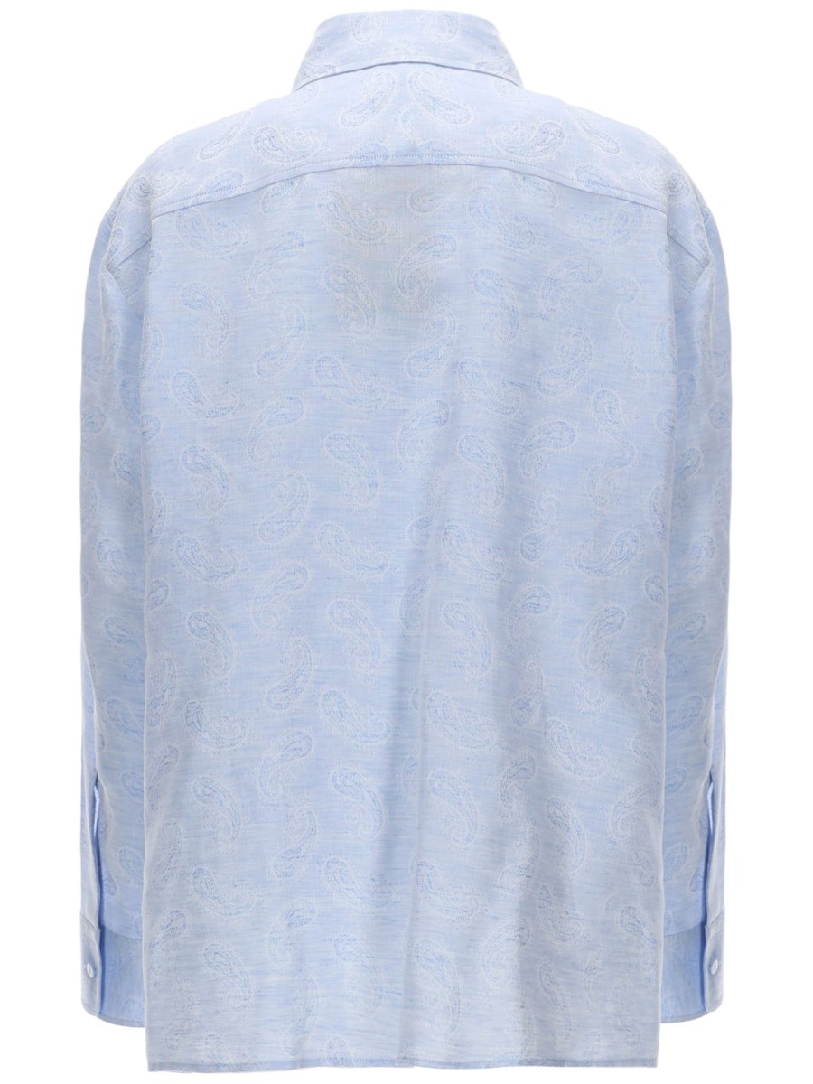 CAMICIA IN LINO E COTONE