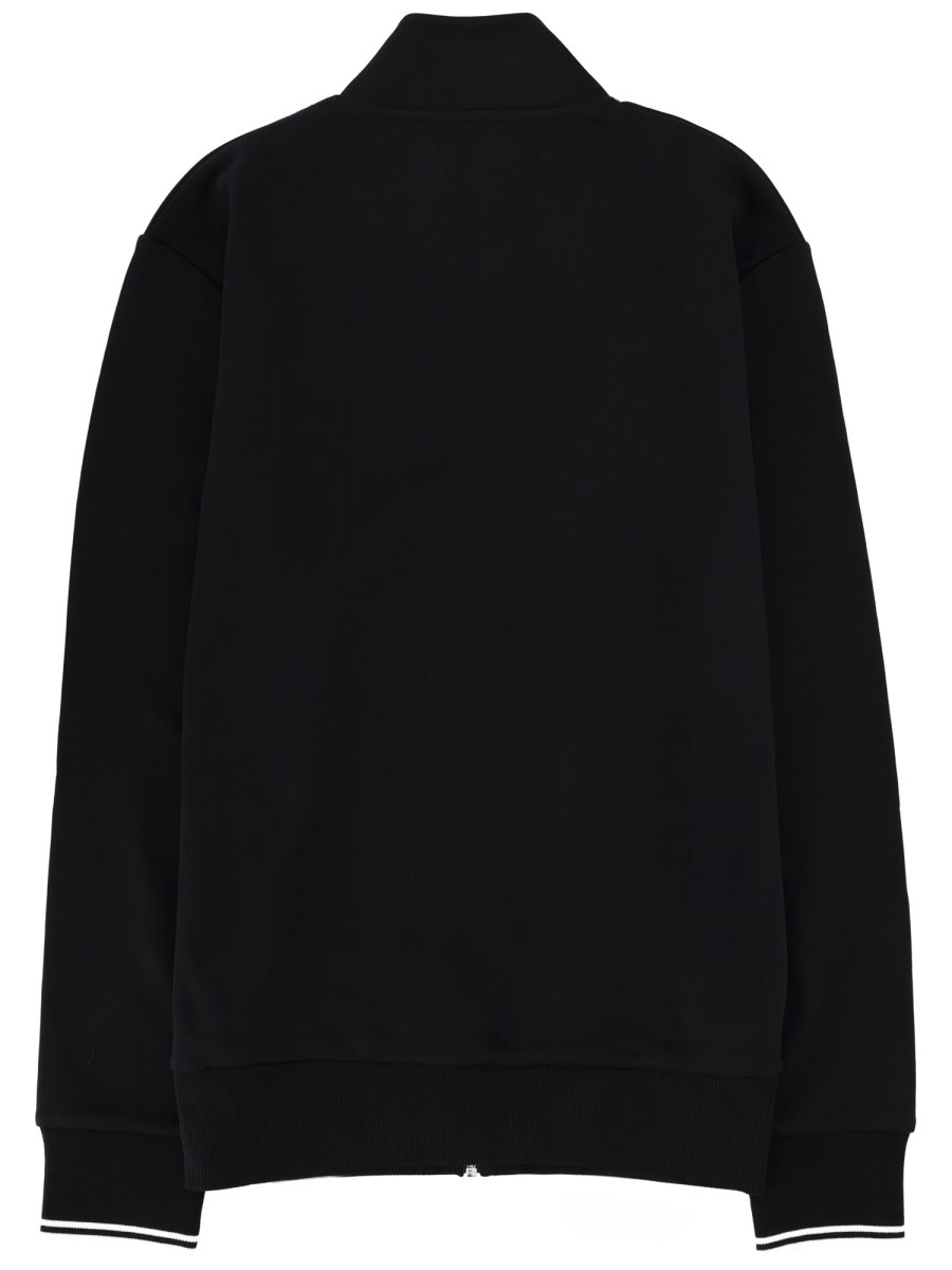 FELPA CON LOGO E ZIP