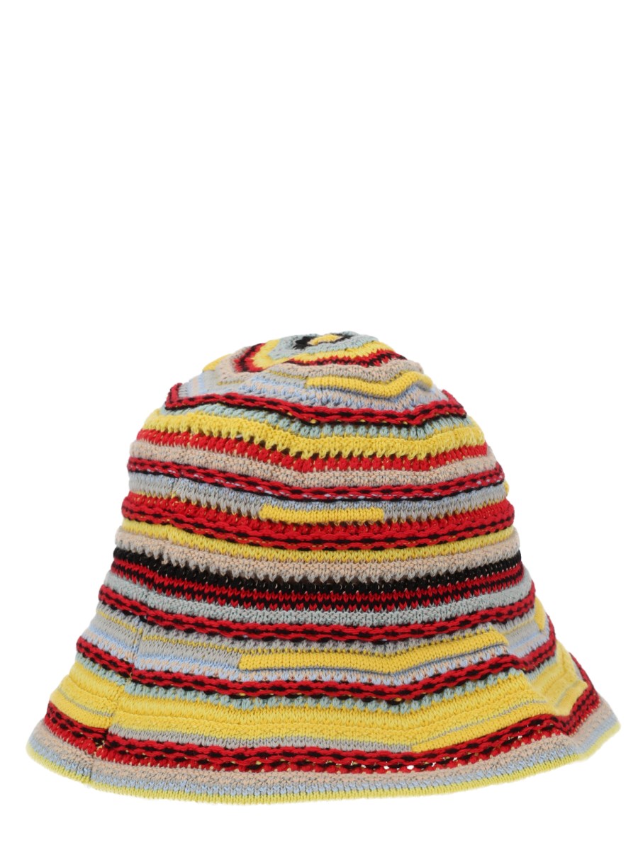 CAPPELLO BUCKET IN MAGLIA CON DETTAGLIO ORB