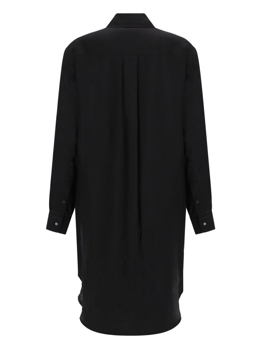 ABITO MIDI TUXEDO DRAPE