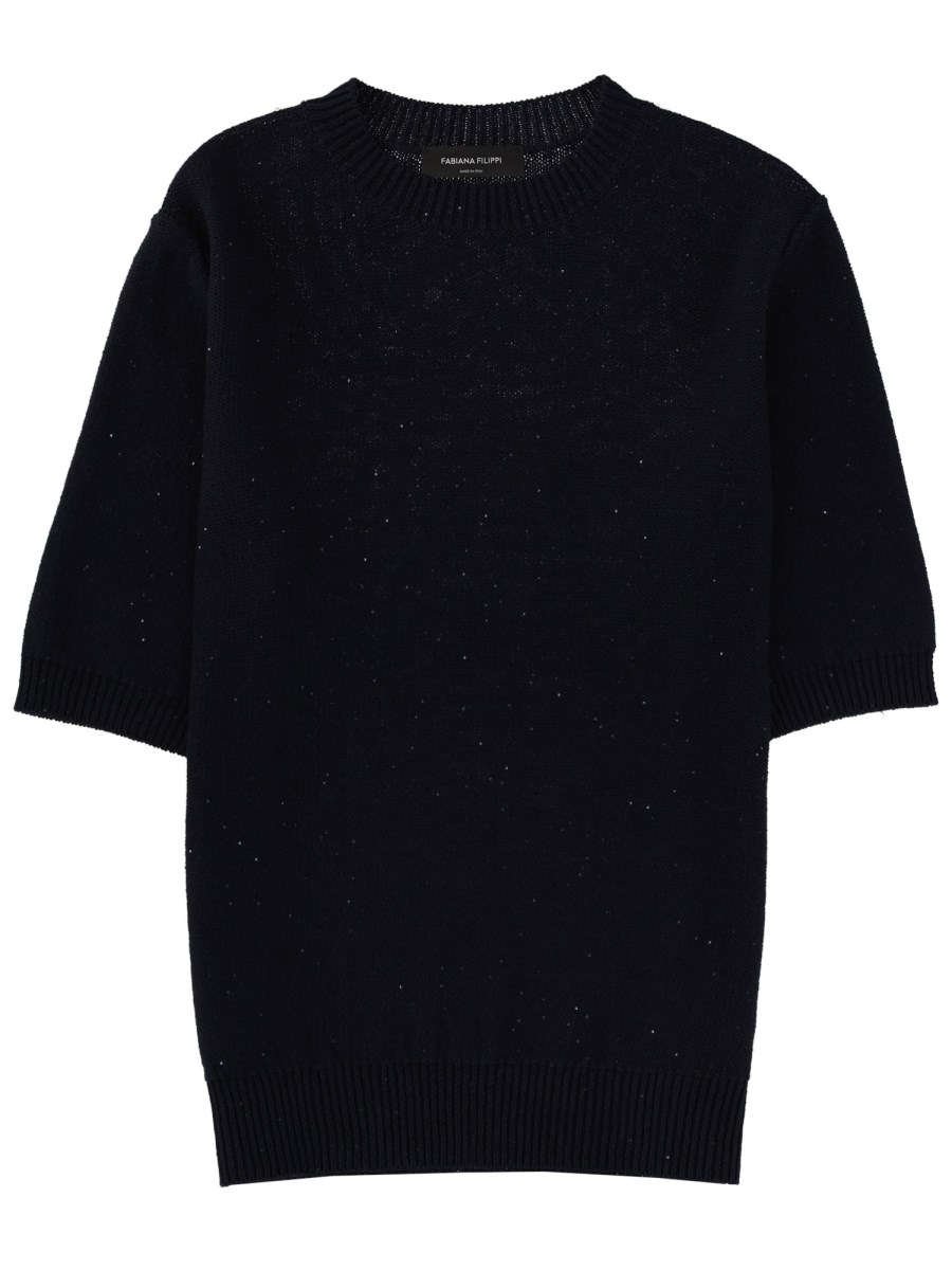 T-SHIRT IN MISTO LINO