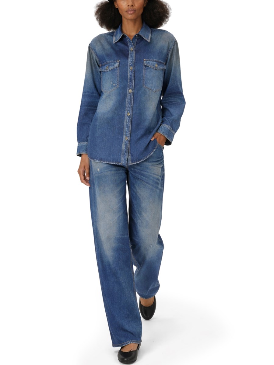 PANTALONE CON STAMPA JEANS 