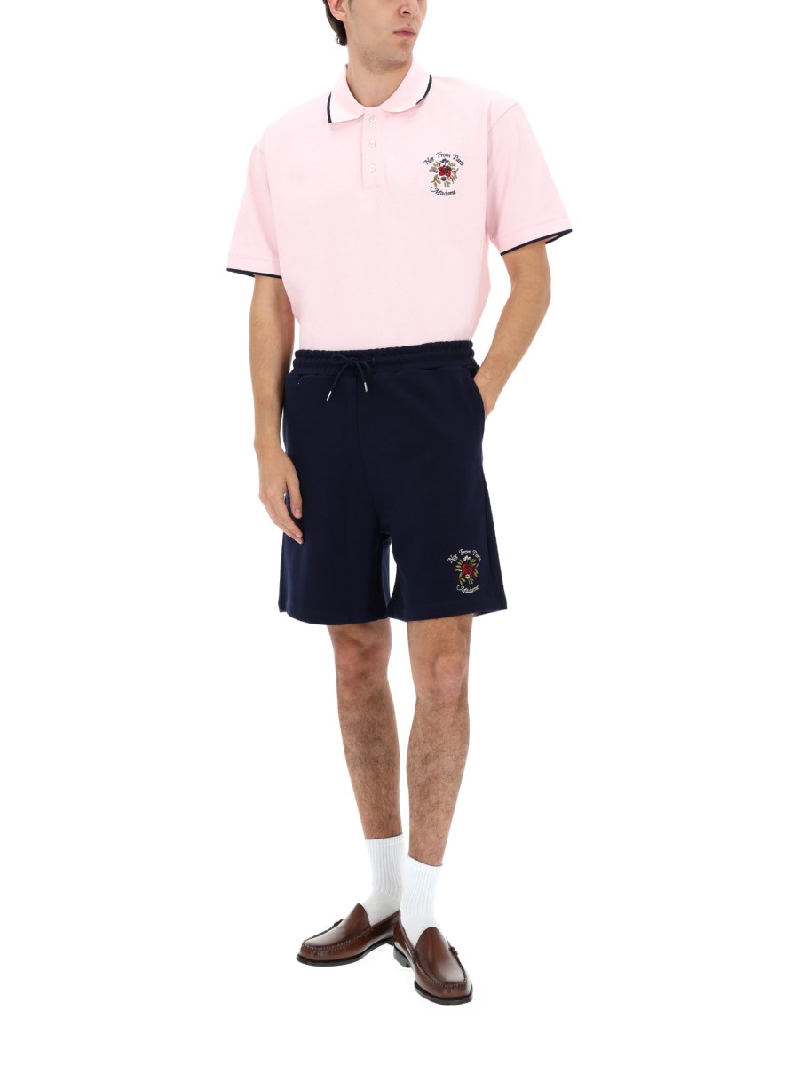 SHORTS SLOGAN ROSE