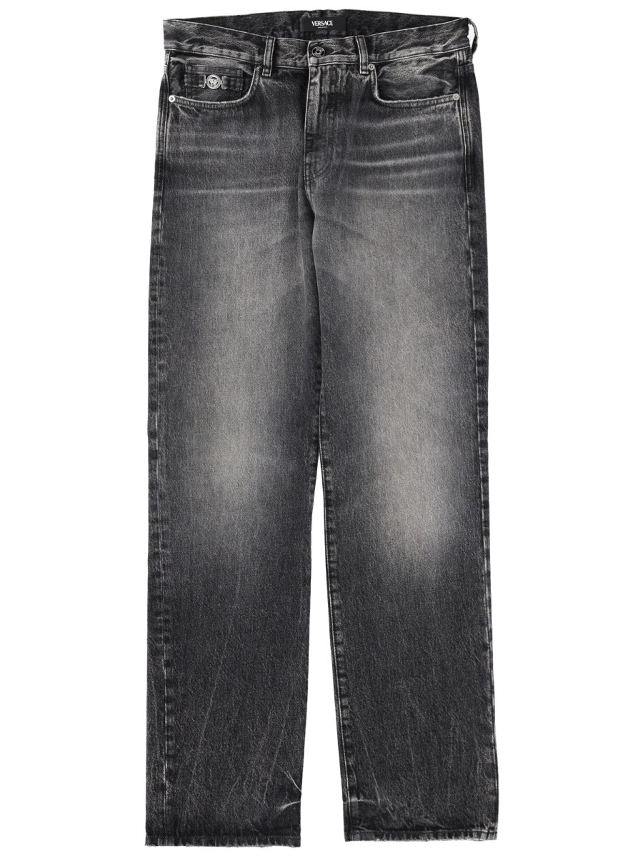 JEANS CON DETTAGLIO MEDUSA