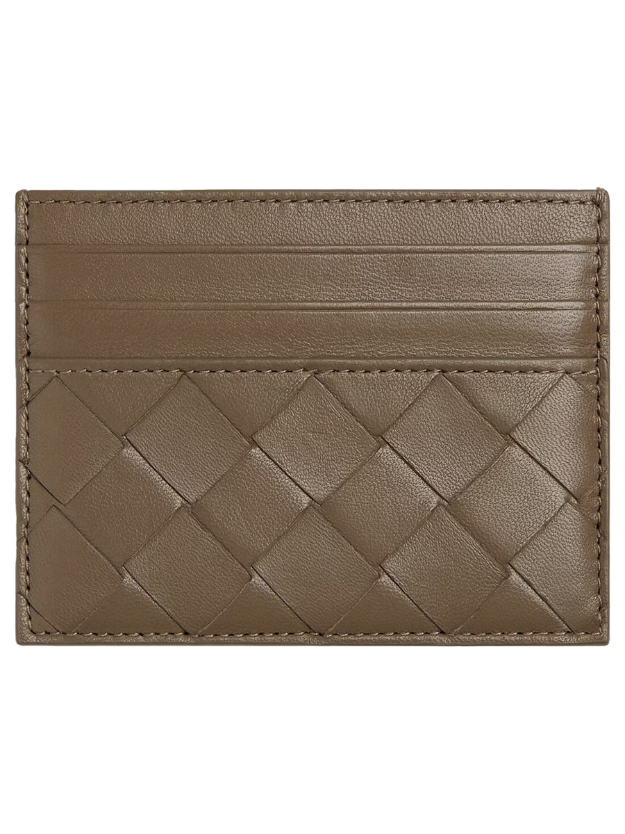 PORTACARTE IN PELLE INTRECCIATA